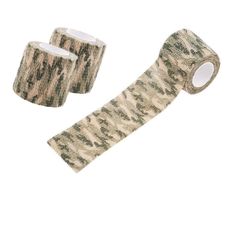 1PC/3PCS Outdoor Camouflage Tape Wrap Self-Adhesive Telescopic Multifunctional Non-Woven Stretch Bandage Tape Accessories For Camping Hunting