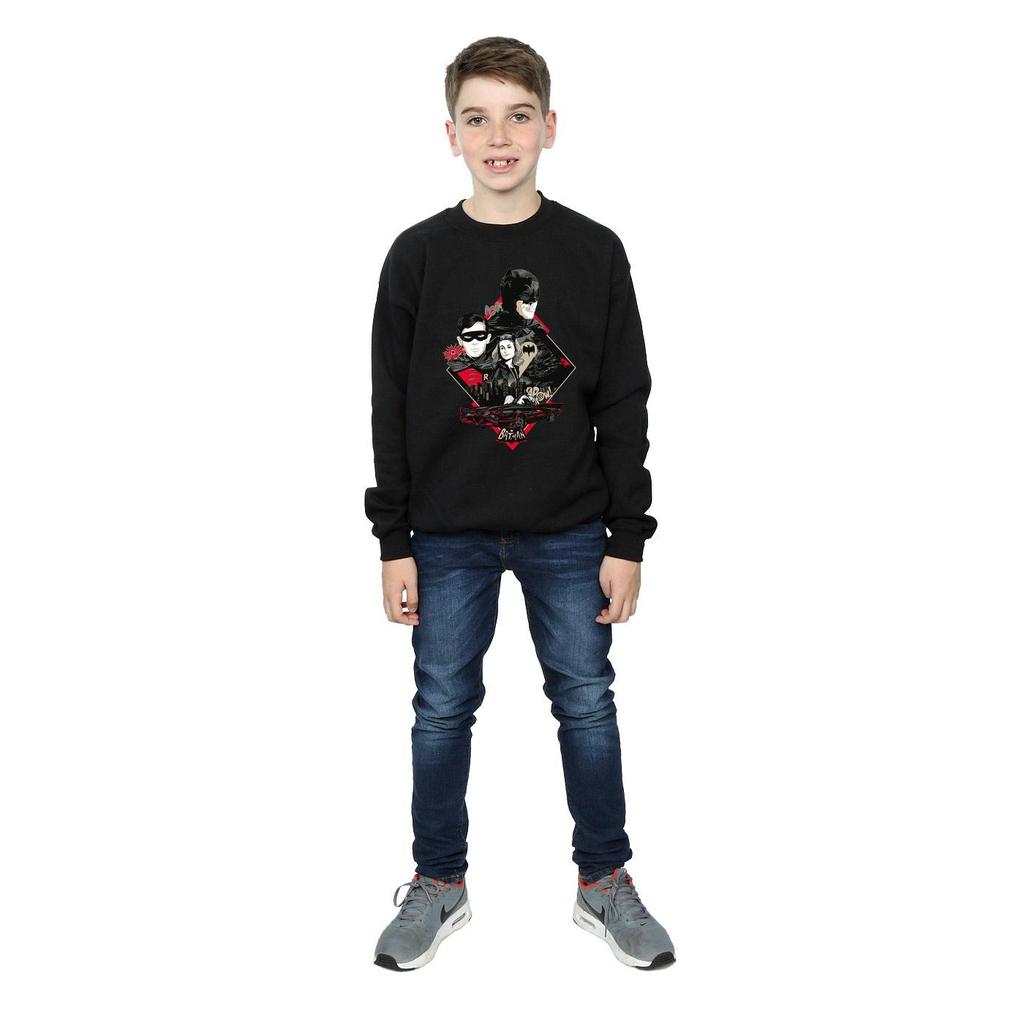 DC Comics Boys Batman TV Series Character Skyline Sweatshirt