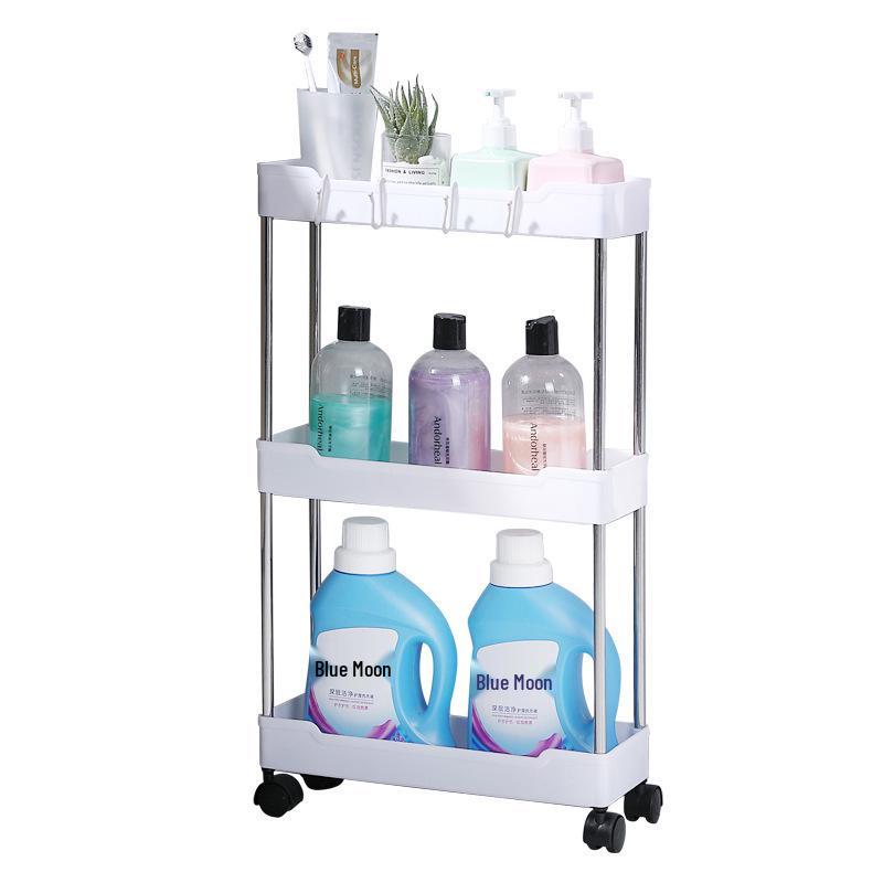 Mehrschichtiger Aufbewahrungswagen für Badezimmer, Küche und Wohnzimmer