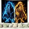 One Piece Poster Wall Tapestry Aesthetic Wall Hanging Printed Fabric Blanket Decorative Tapestries For Bedroom Living Room Home Decor