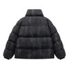 Unisex Tie-dye Stand Collar Puffer Jacket, Thickened and Large Size