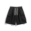 Men's Casual Shorts Men's Cropped Pants Men's Summer High Street Simple and Loose Multi-pocket Men's Pants.
