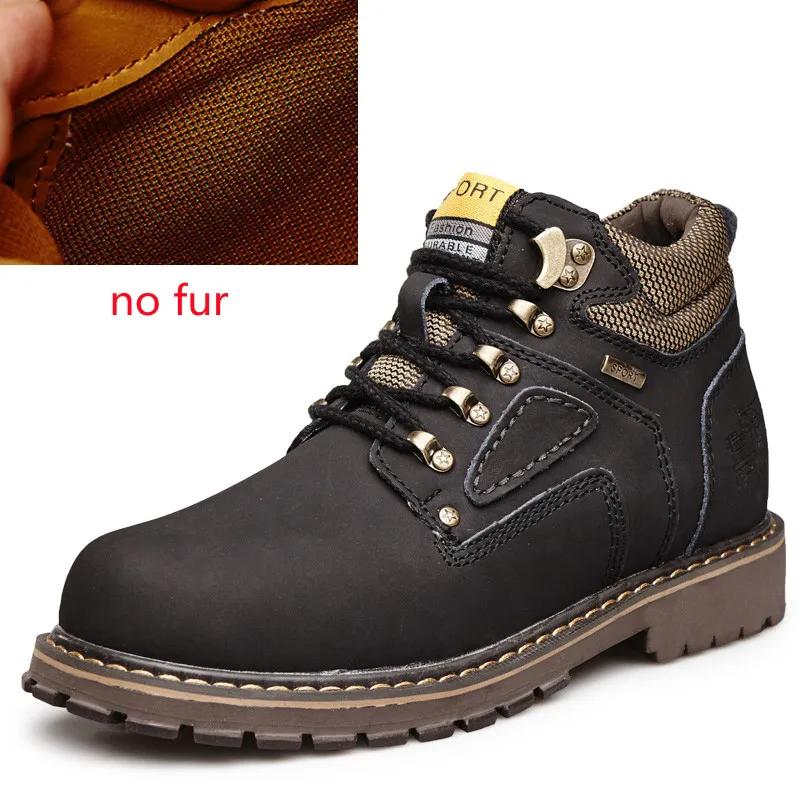 

Мужская зимняя обувь, новые высокие повседневные мужские ботинки из хлопка в стиле ретро с ревенем, зимние ботинки для активного отдыха на шнуровке, теплые мужские ботинки челси на платформе 9.5