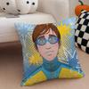 Simple Casual WWater Boys Dispatch Cushion Cover Linen Pillow Case Soft Breathable Protective Couch Room Decoration