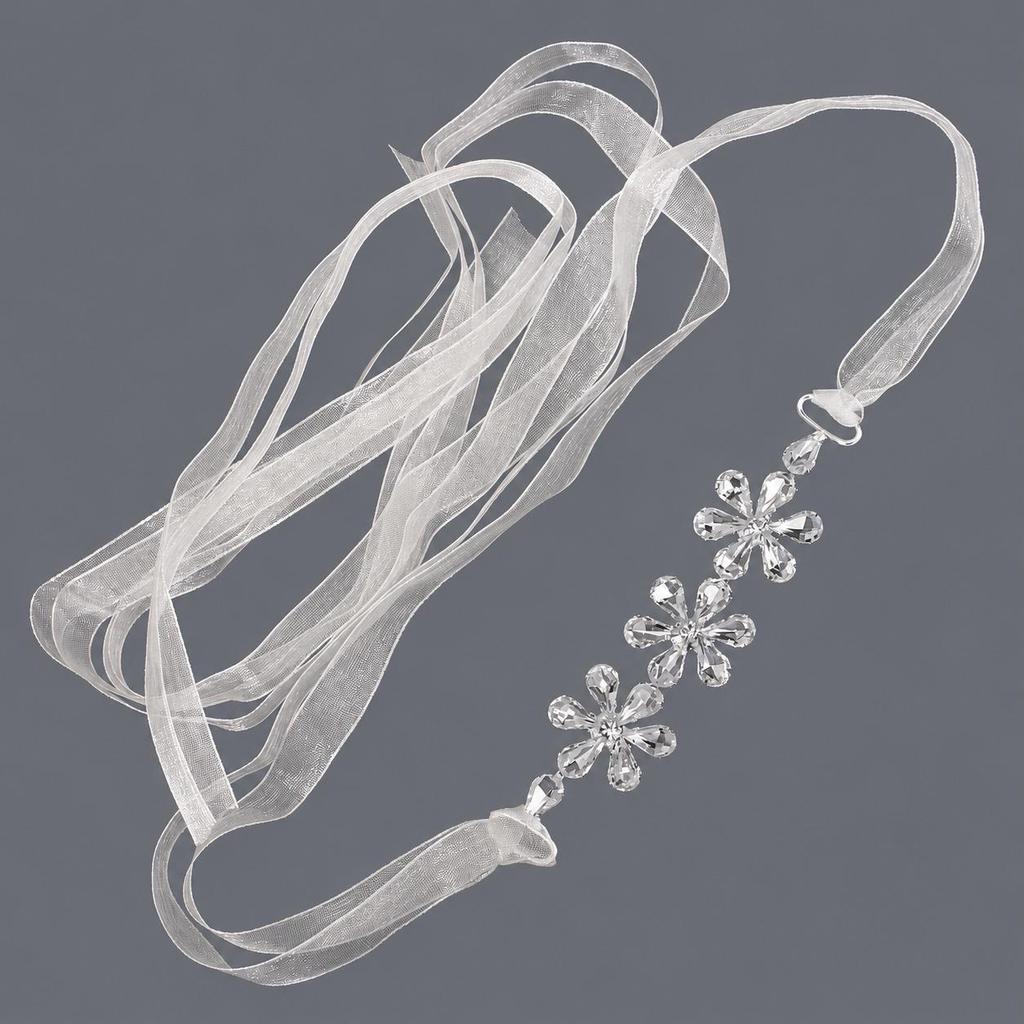 Elegant Silver Rhinestone Wedding Belt – Versatile High-End Dress Accessory for Fashion Shows and Performances