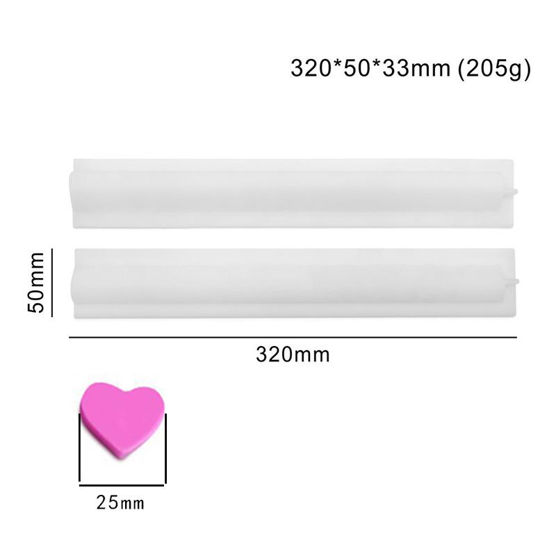 

Трубчатая форма для выпечки, столбчатая форма для мусса, торта, форма для шоколада, силиконовая форма для мыла, форма для свечей, ароматерапии Heart