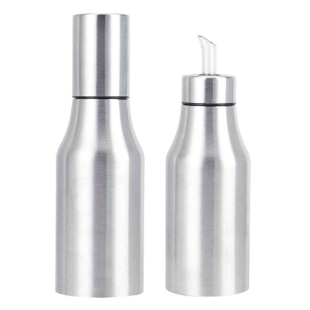 Acciaio Inossidabile 304 Antipolvere A Prova di Perdite Olio Aceto Bottiglia Dispenser Vaso Strumenti da Cucina(Taglia L 1000ml )