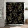 Luxury Floral Shower Curtain Waterproof Bathroom Decorative Fabric 3D Printing Print Customizable Size For Home Decoration