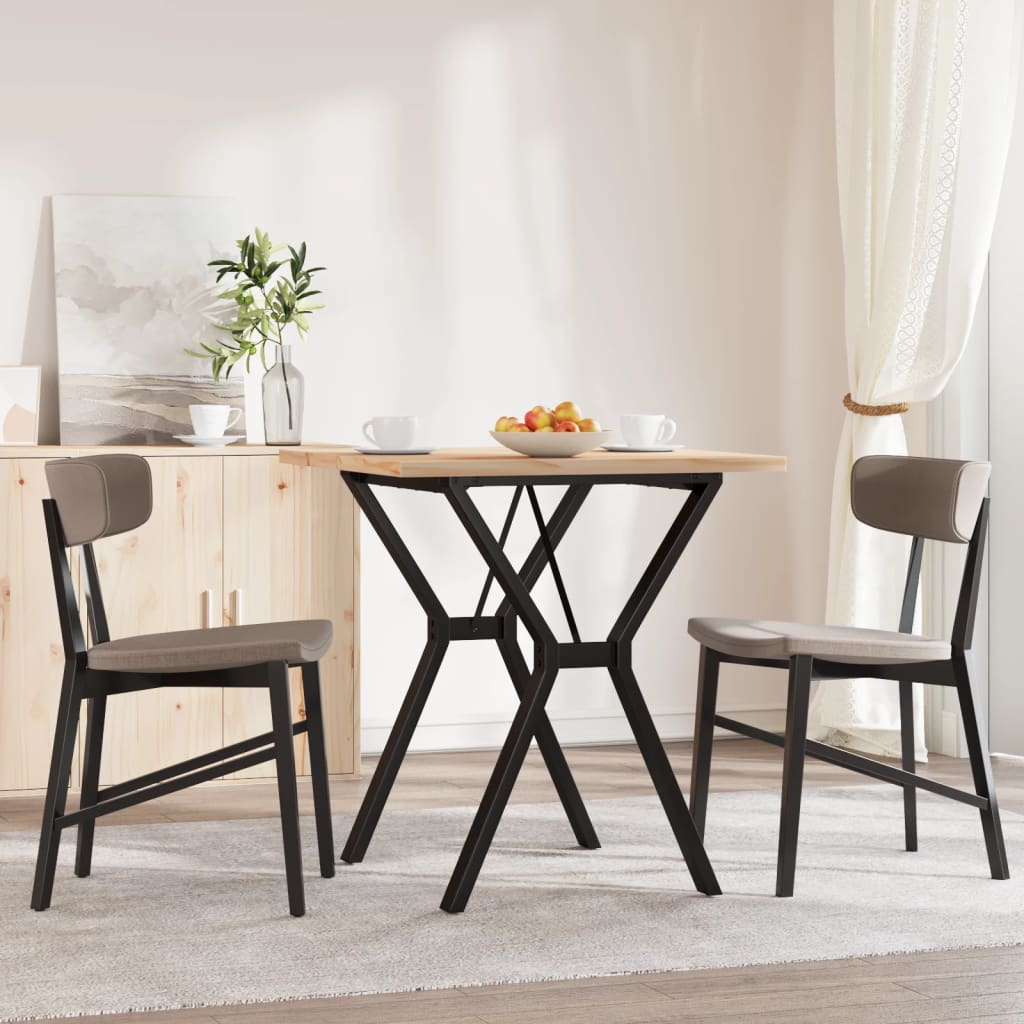 Vidaxl Dining Table with Y-Shaped Legs, 70X70X75.5 Cm