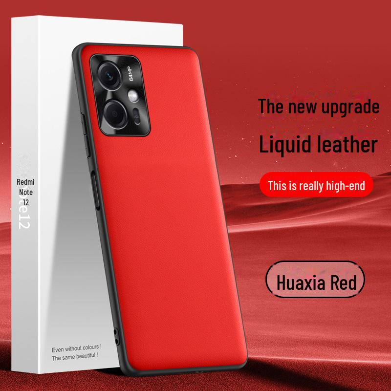 Redmi Note 12 Liquid Leather Phone Case - Anti-Fall & Anti-Fouling Protective Cover