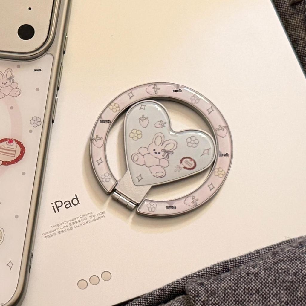Korean Cartoon Magnetic iPhone Case for 16/15/13 Pro Max with Electroplated Bracket