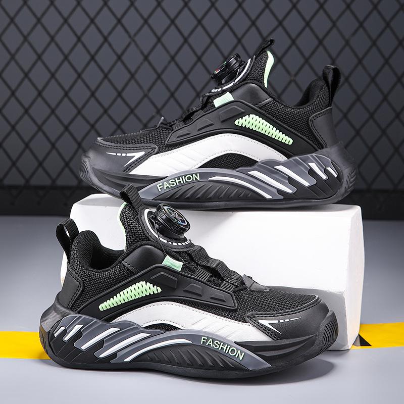 Kids' Sneakers: Fall 2025 Rotary Buckle, Non-Slip, Wear-Resistant for Boys & Girls