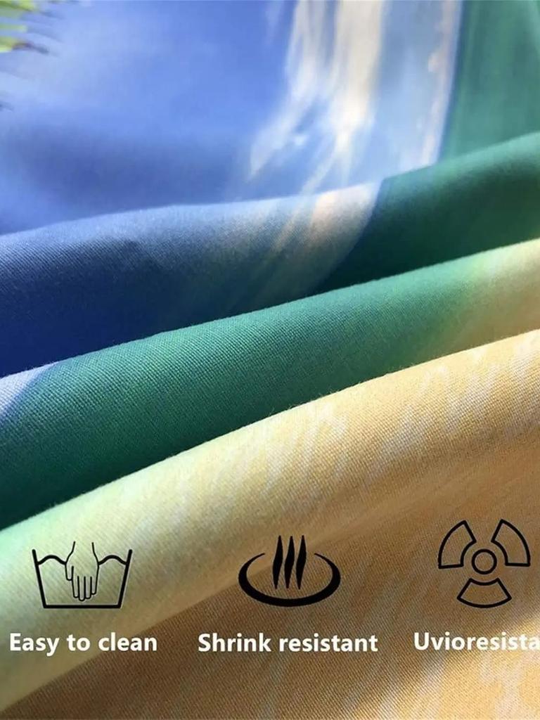 3D Train Digital Printing Duvet Cover Set, Retro Steam Train Theme Bedding Set Microfiber Duvet Set Train Track Pillowcases