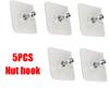 Multi-Function Multiple SpecificationsTransparent Strong Self  Adhesive Wall Hooks Multi-Purpose Wall Hook Key Holder