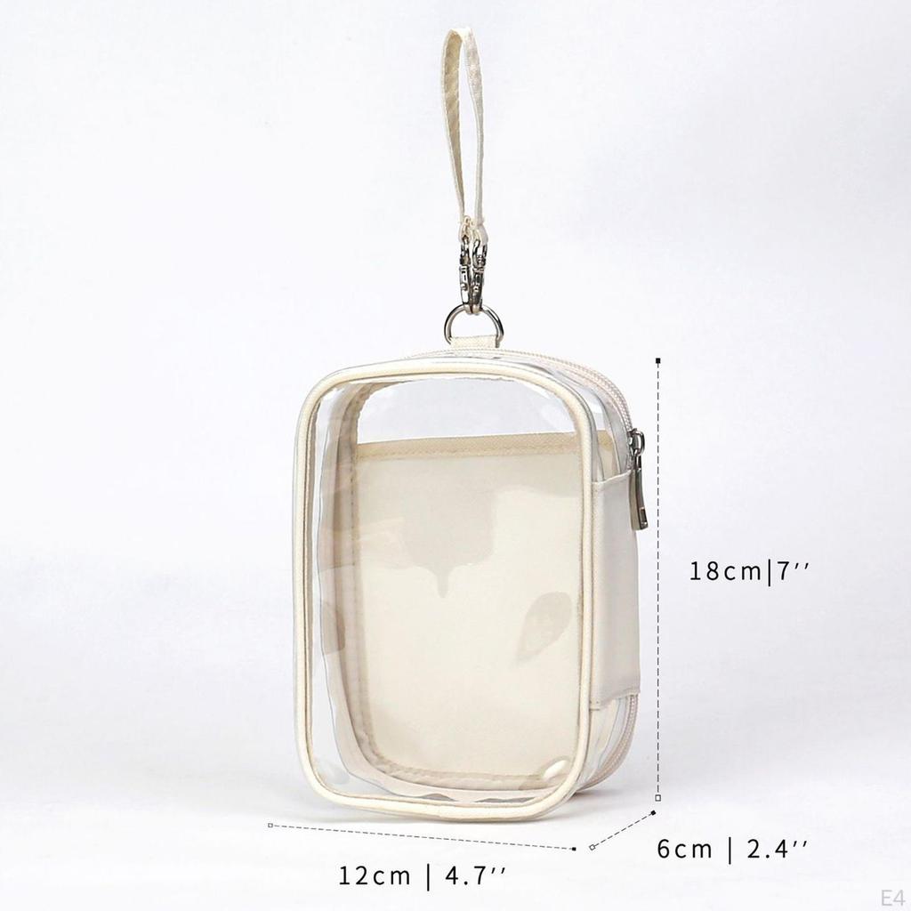 Clear Figure Display Bag Case for Figures Transparent Small Doll Storage Zipper