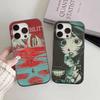 Popular Game Anime M-Mouthwashing For IPhone 17 16 15 Plus Pro Max 12 14 Plus 11 13 Wave Corrugated Stripe Funda Phone Cover