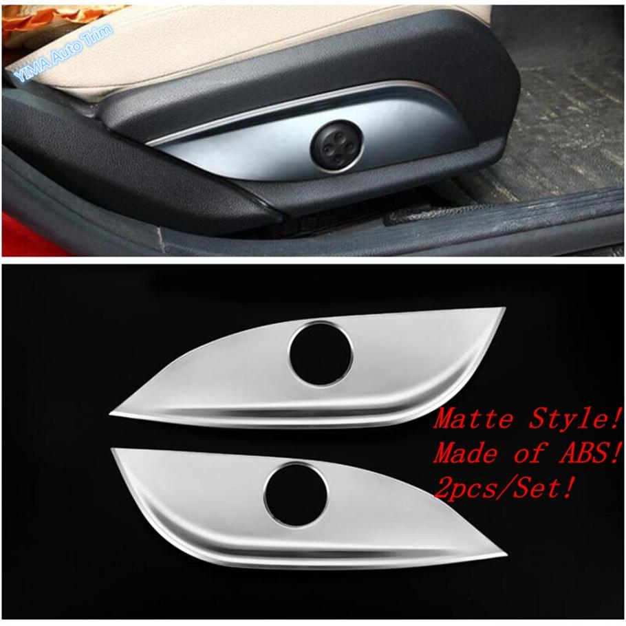 Matte Interior Accessories For Mercedes-Benz C Class W205 2015 - Seat Adjustment / Head Lamps Button / Cup Cover Trim
