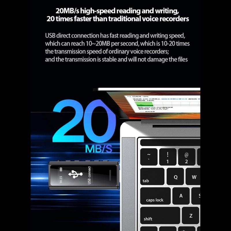 USB Pocket Voice Activated Recorder MP3 Music Player Professional Noise Cancellation Digital Sound Record Device