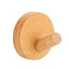 Gancio Cilindrico in Legno di Faggio Nordico per Cappotti e Cappelli - Design Senza Fori per Porte, Ingressi, Bagni e Cucine
