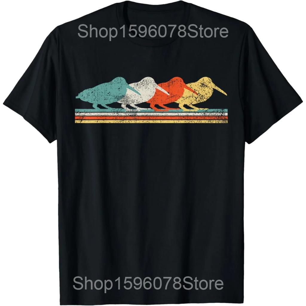 Woodcock Bird Vintage Sunset Woodcock Hunting T Shirts Men Women Pure Cotton Humor Tee Shirt Short Sleeve Unisex Loose Clothing