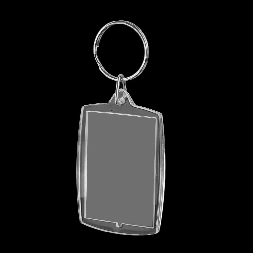 10 Acrylic Photo Holder Keyring Keychain