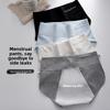 Plus Size Female Pure Cotton Menstrual Period Leakproof Middle Waist Triangle Briefs