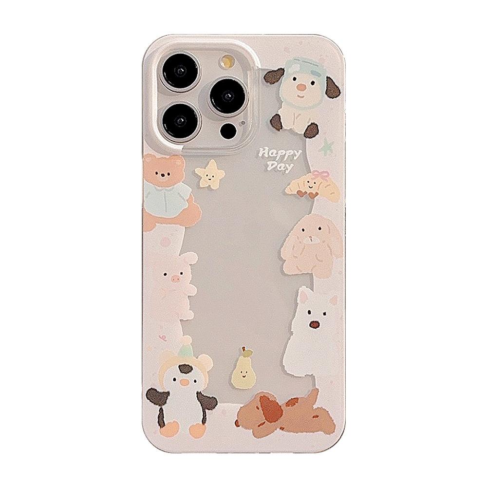 Children's Fun Pink Animal IPhone 16 IPhone 14 Promax Suitable for 15 Cute 11 Soft 14