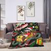 B-Bettys Boops Merry Christmas (2) Flannel Blanket  Warm Soft Throw Blanket for Bedroom Picnic Novelty Bedspread Sofa Bed Cover