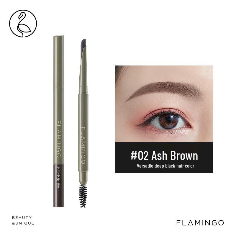 Flamingo Precision Eyebrow Pencil: Sweat-proof, Long-lasting, Natural Look for Beginners 220mg