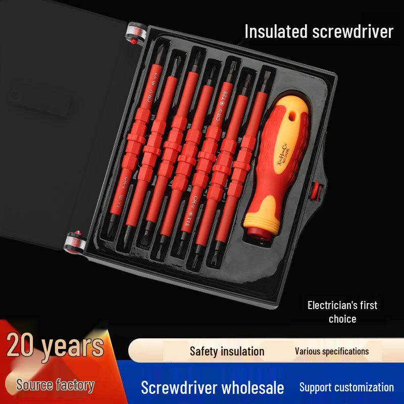Multi-functional Insulated Electrician Screwdriver Set - Chrome Vanadium Steel