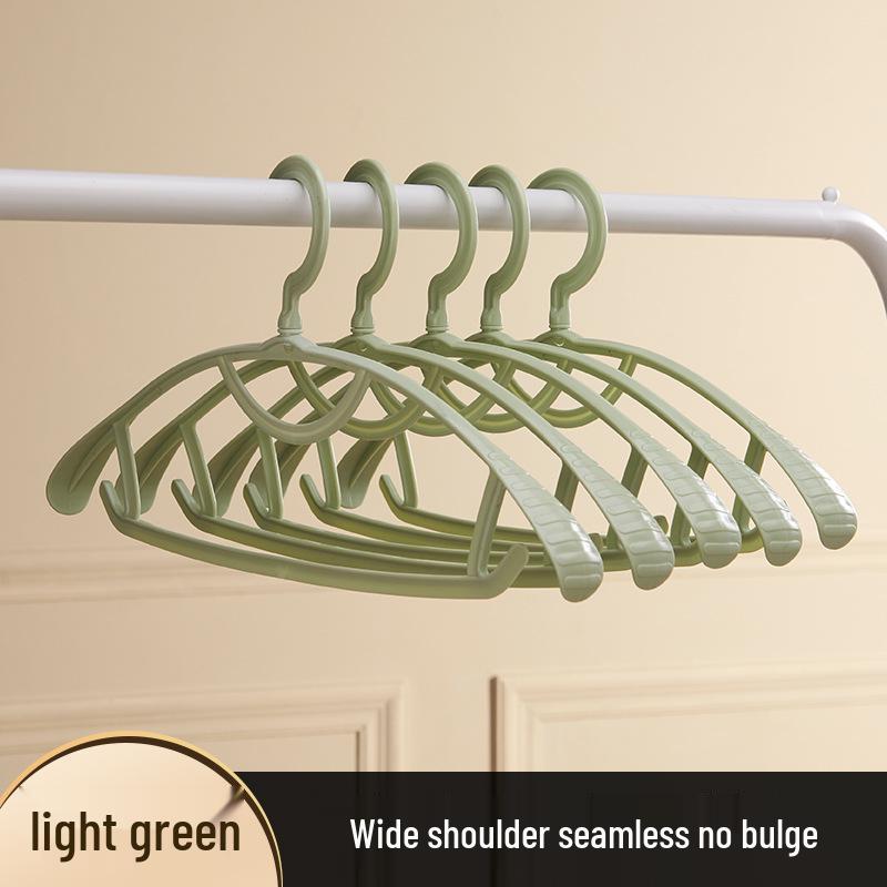 Wide-Shoulder Non-Slip Plastic Hanger for Wet & Dry Clothes, Anti-Shoulder Mark, Ideal for Home & Dorm Use