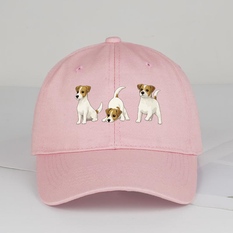 Adorabile Trio di Jack Russell Terrier Stampa Cappellino da Baseball Regolabile Unisex Cappello da Sole per Mamma di Cani