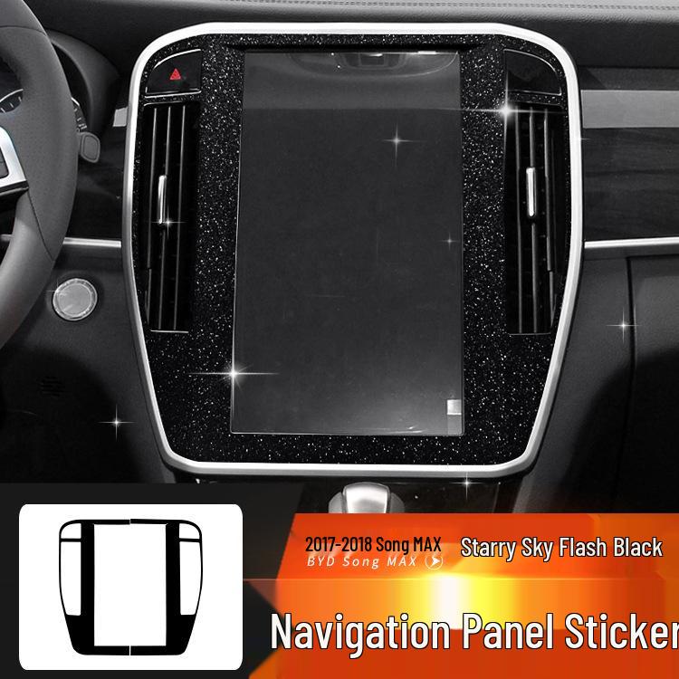 Starry Sky Center Console Film for 17-21 BYD Song Max Interior Decor