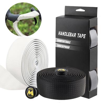 1set Road Bicycle Handlebar Bar Tape PU EVA Anti-Slip Damping Road Bike Handle Belt Wraps Sweat Absorption Cycling Accessories