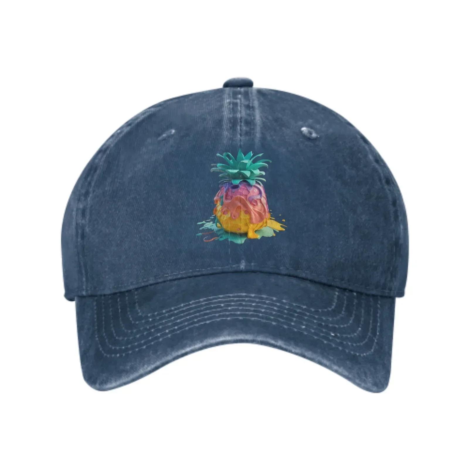 

Pineapple Baseball Caps for Unisex WoUnisex Adjustable Fashion Casual Tropical Trucker Hats for Fishing Outdoor Activities Dad Gifts One Size