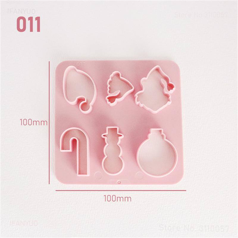 Various Shaped Clay Cutter Molds Geometry Palm Leaf Christmas Tree Polymer Clay Earrings Making Mold for Cookie Pendant Jewelry