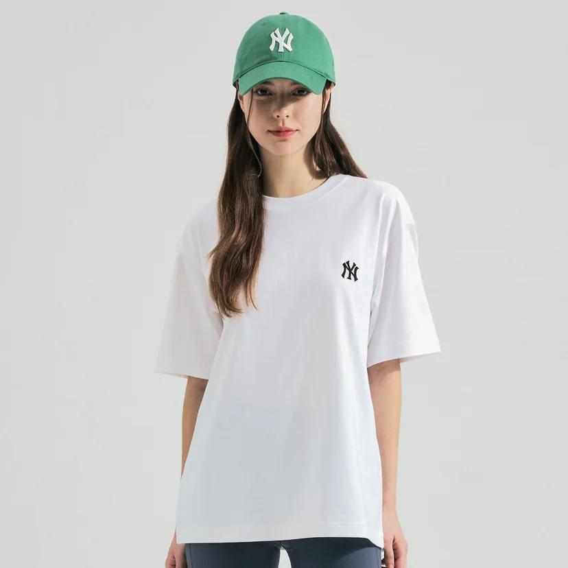 New MLB New York Yankees SS24 T Shirt Unisex Cream 3ATSB1143-50CRS