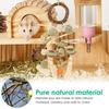 2 Stück Kaninchen Kauspielzeug Sicheres Holz Hamster Spielzeug Set Hängendes Kleintier Kau- und Schleifwerkzeug für Chinchillas Meerschweinchen Vögel