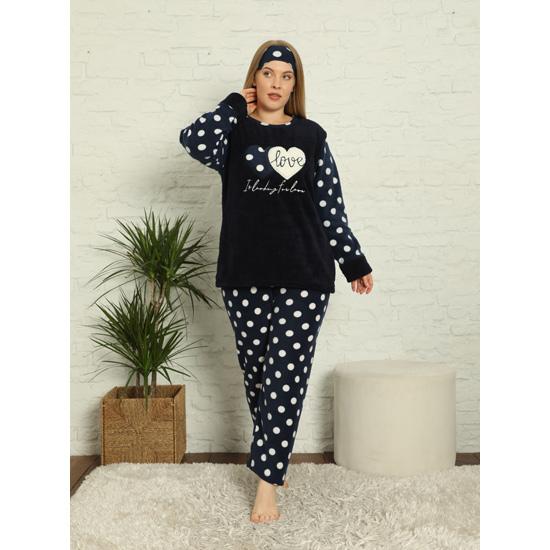 

Akbeniz Welsoft Fleece Женская пижама больших размеров 808012