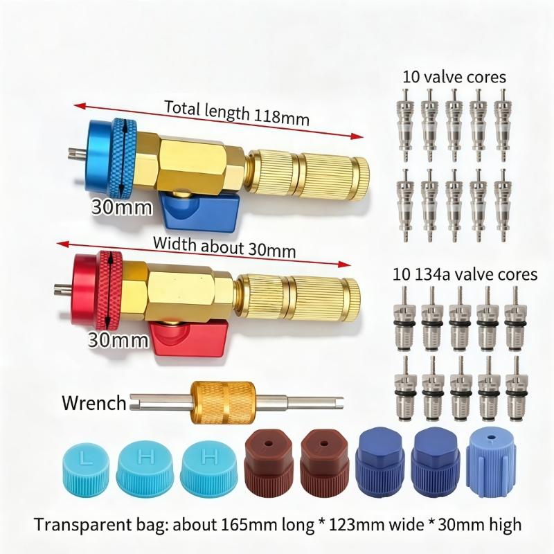 31BC R134a Valves Cores Quick Remover with Metal Body for Air Conditioning Work