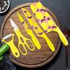 WXCOO Colorful Knife Set Fruit Peeler Vegetable Slicing Kitchen Accessories Wheat Straw Cooking Cutter Butcher Knife for Kitchen