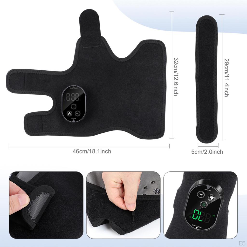 Ankle Massager 2 In 1 Adjustable Timer Heating Pad Brace for Men Women Gifts