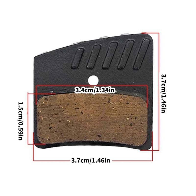 2pack Cartridges Outdoor Ride Bike Brake Calipers Wear Resistant Brake Pad for Competitive Cyclists