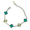 13mm Classic Model Four-leaf Clover Laser Bracelet Women Light Luxury Hand Jewelry Titanium Steel Does Not Lose Color Bracelet