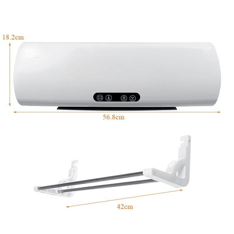 2000W Air Conditioner Wall Mounted PTC Electric Heater 8 hour Timer Heater LED Air Conditioning Electric Heater 56.8*18.2cm