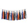 15-Piece Paper Tassel and PET Ribbon Set for Birthday Party Decorations