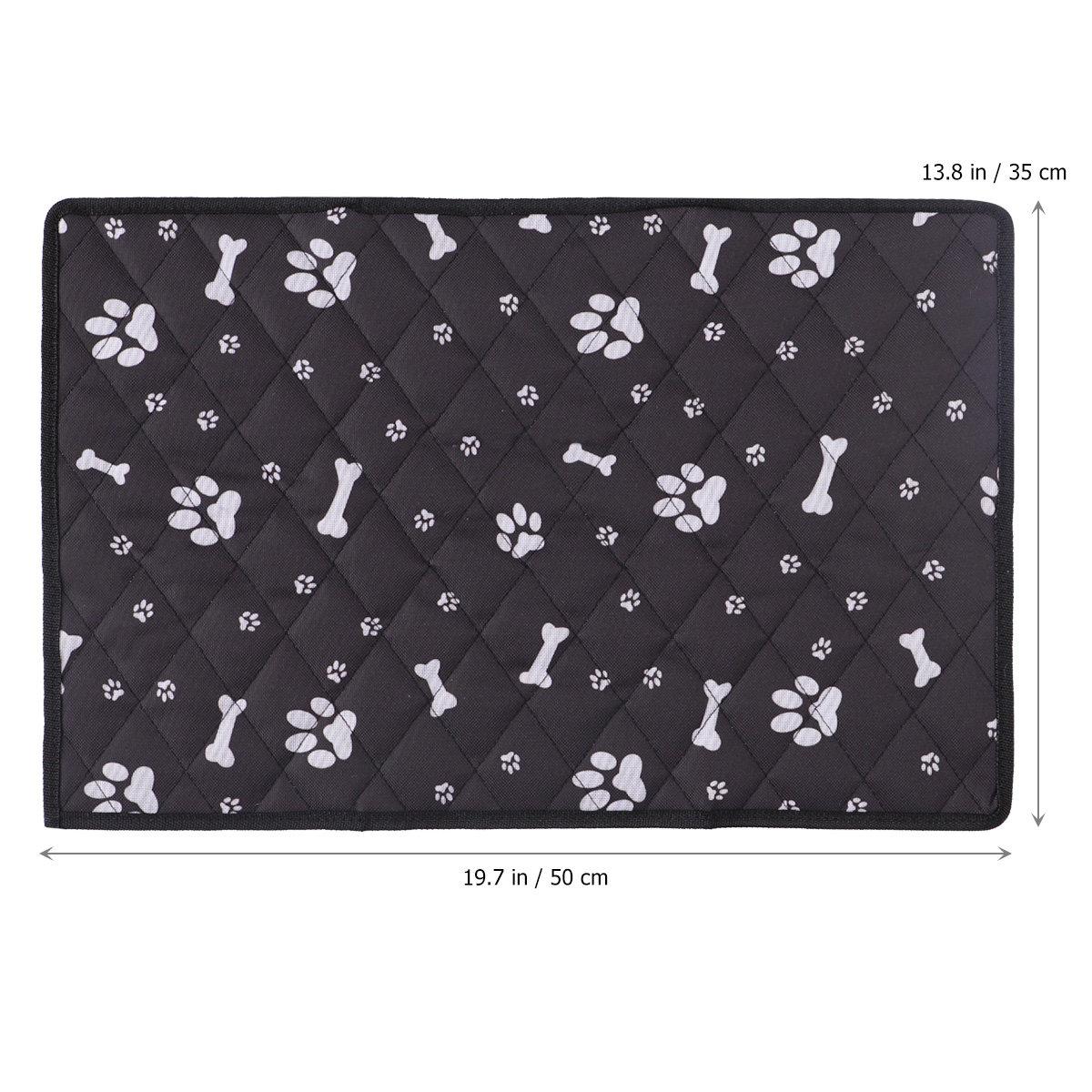 

Non-Slip Pet Automobile Pad 1 Each Strong Fabric Dog Car Mat for Travel Safe Riding in Vehicles No Sliding When Braking чёрный