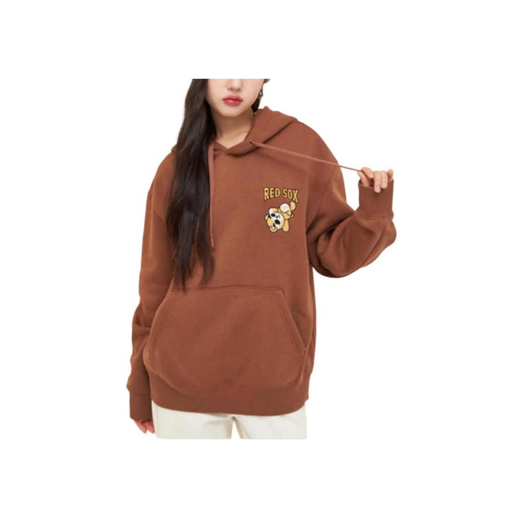 New MLB Boston Red Sox Frowning Bear Collection Sweatshirt Unisex Light Brown 3AHDE0146-43BRL