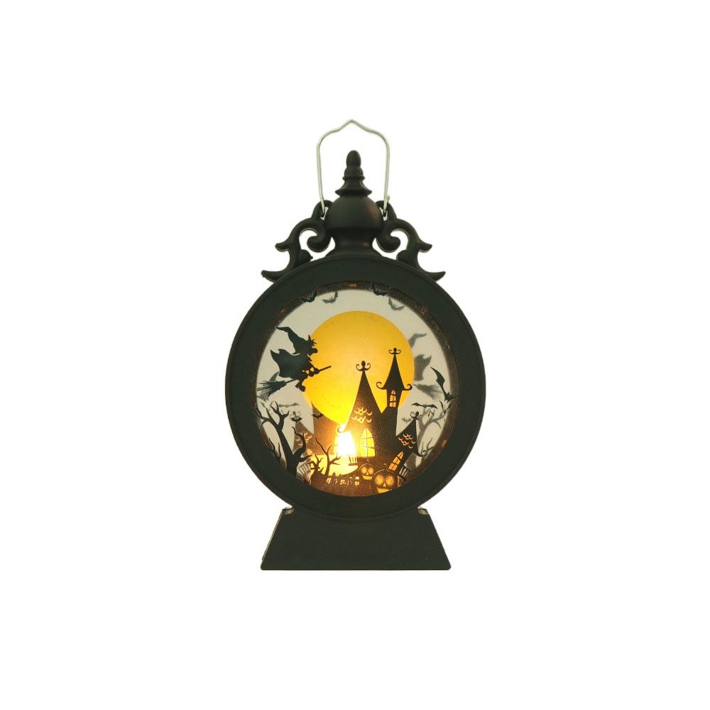 Pattern Hanging Ornament Halloween Decor Vintage Lantern Small Wind Light Halloween Party Layout