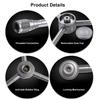 Camping Gas Tank Connector 1 to 4 Outdoor Gas Tank Adapter with Extension Rod for Gas Lamps